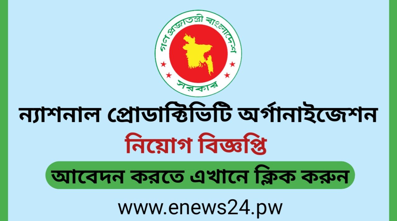 National Productivity Organisation (NPO) Job Circular 2025